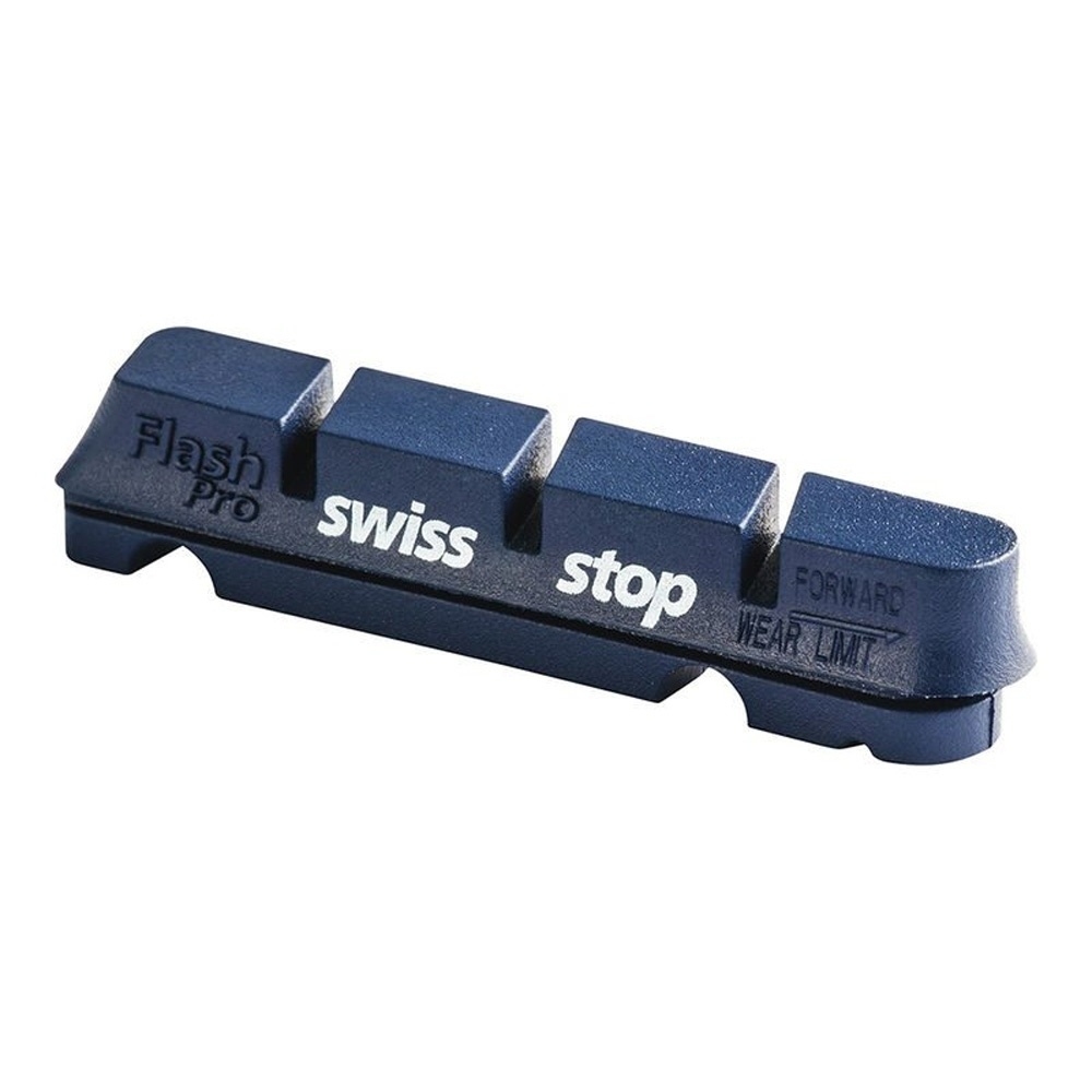 Swiss Stop zapatas de freno bici KIT 4 ZAPATAS FLASH ALUMINIO vista frontal