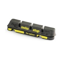 Swiss Stop zapatas de freno bici KIT 4 ZAPATAS FLASH CARBONO vista frontal