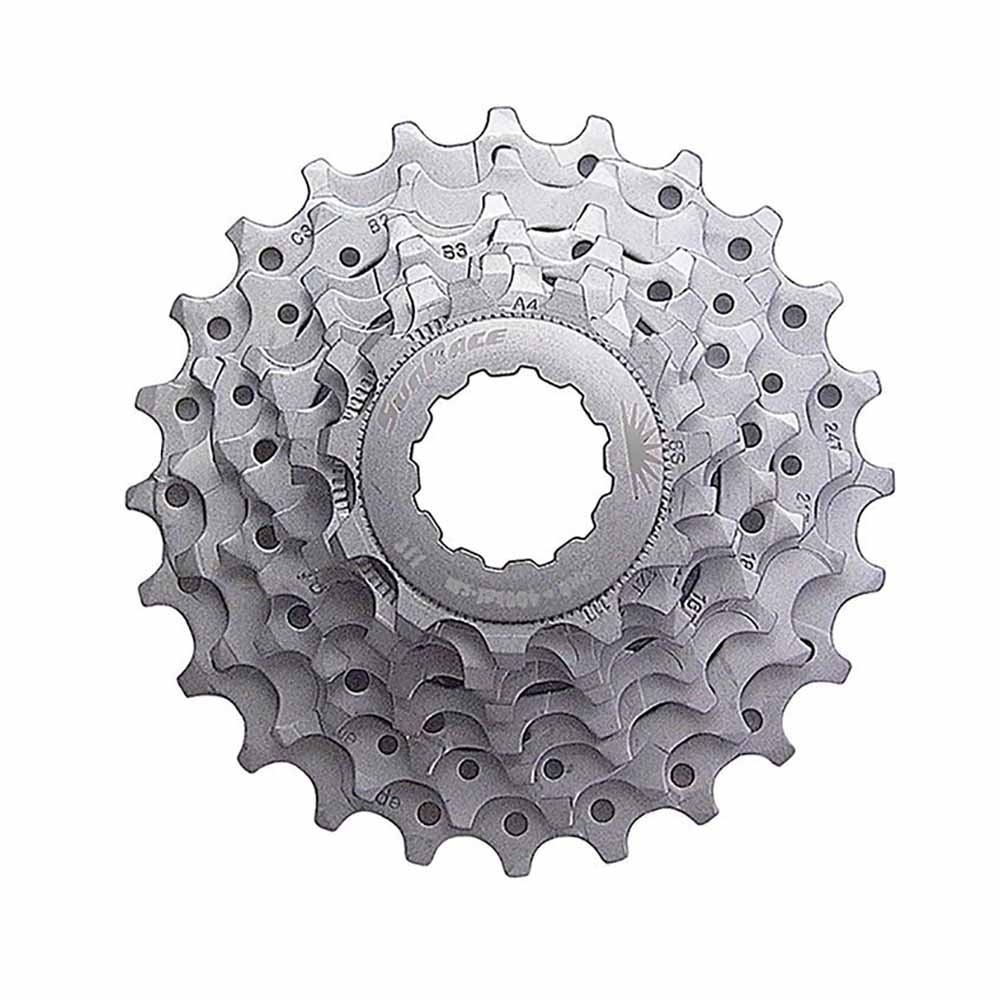 Sun Race cassette bicicleta carretera CASSETTE 7 VELOCIDADES 12-28 vista frontal