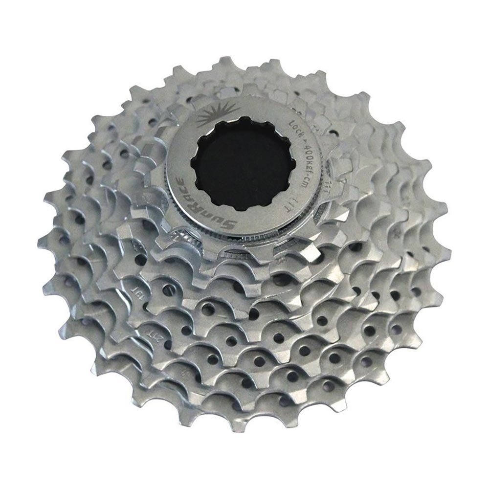 Sun Race cassette bicicleta carretera CASSETTE 9 VELOCIDADES 11-25 vista frontal