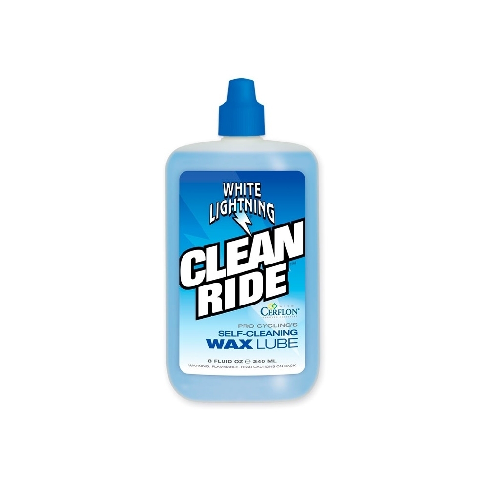 White Lightning aceites y lubricante bicicleta CLEAN RIDE 8 oz vista frontal