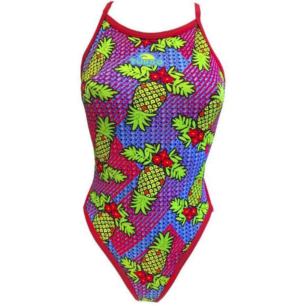 Turbo bañador natación mujer PINEAPPLE vista frontal