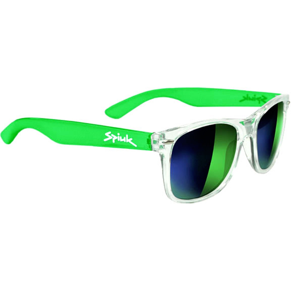 Spiuk gafas ciclismo GAFA SELFIE LENTE ESPEJO VERDE 2017 VERDE POLARIZADA vista frontal