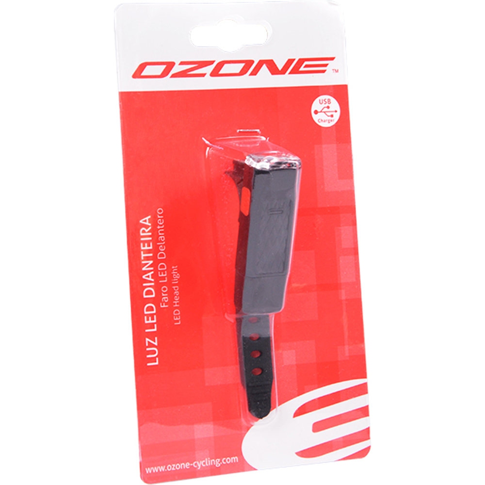 Ozone luz delantera bicicleta LUZ DELANTERA OZONE OZ-146 USB 01