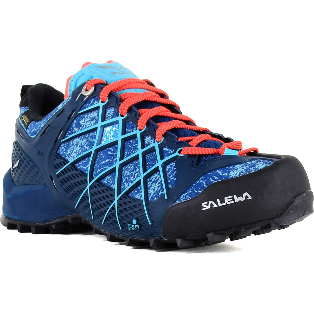 Salewa zapatilla trekking mujer WS WILDFIRE GTX AZ vista superior