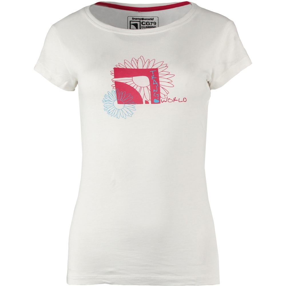 Bulot camiseta montaña manga corta mujer Blanco (S)
