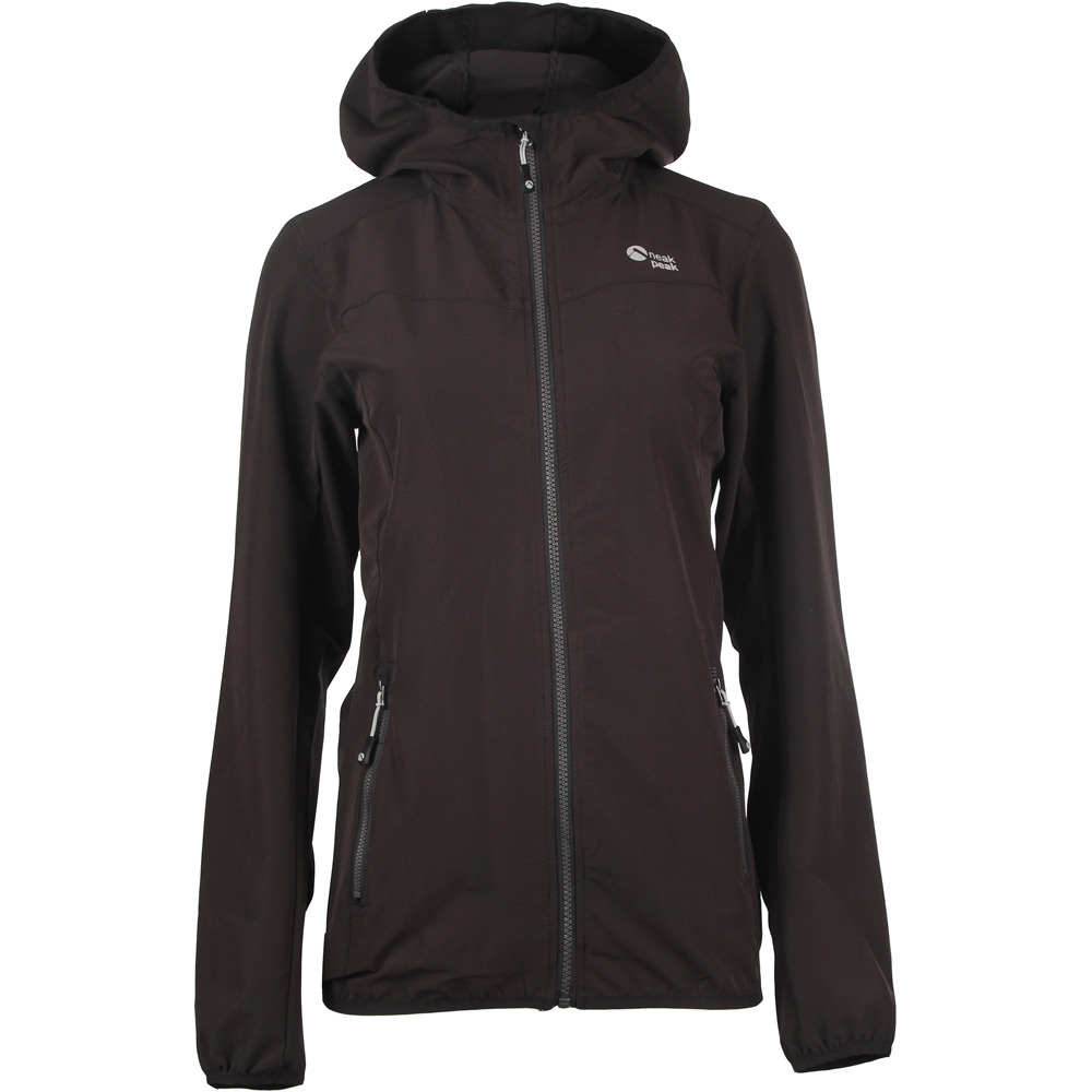 Neak Peak chaqueta softshell mujer ANTONIA SF BLK vista frontal