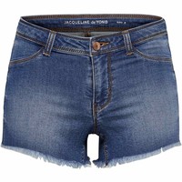 Jaqueline De Yong bermuda mujer JDYHARMONY SHORTS MED BLUE DNM vista frontal