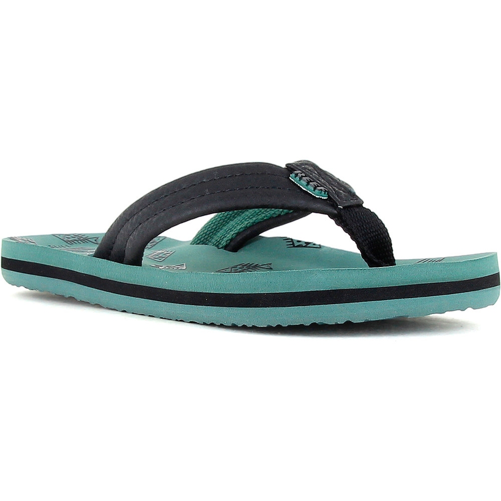 Reef chanclas niño AHI GREEN FISH lateral interior