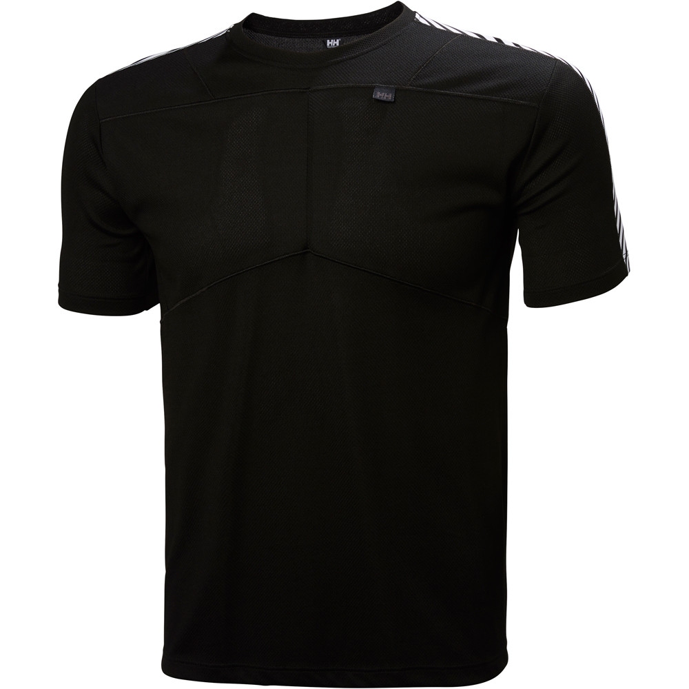 Lifa camiseta térmica manga corta hombre Negro (L)