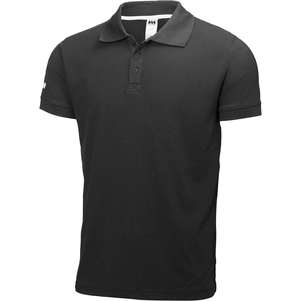 Crewline polo manga corta hombre Negro (XXL)
