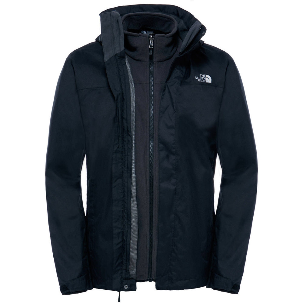 The North Face chaqueta impermeable insulada hombre M EVOLVE II TRICLIMATE JACKET - EU vista trasera