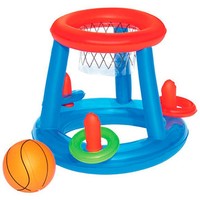 Bestway piscinas e hinchables CANASTA FLOTANTE CON PELOTA Y AROS vista frontal