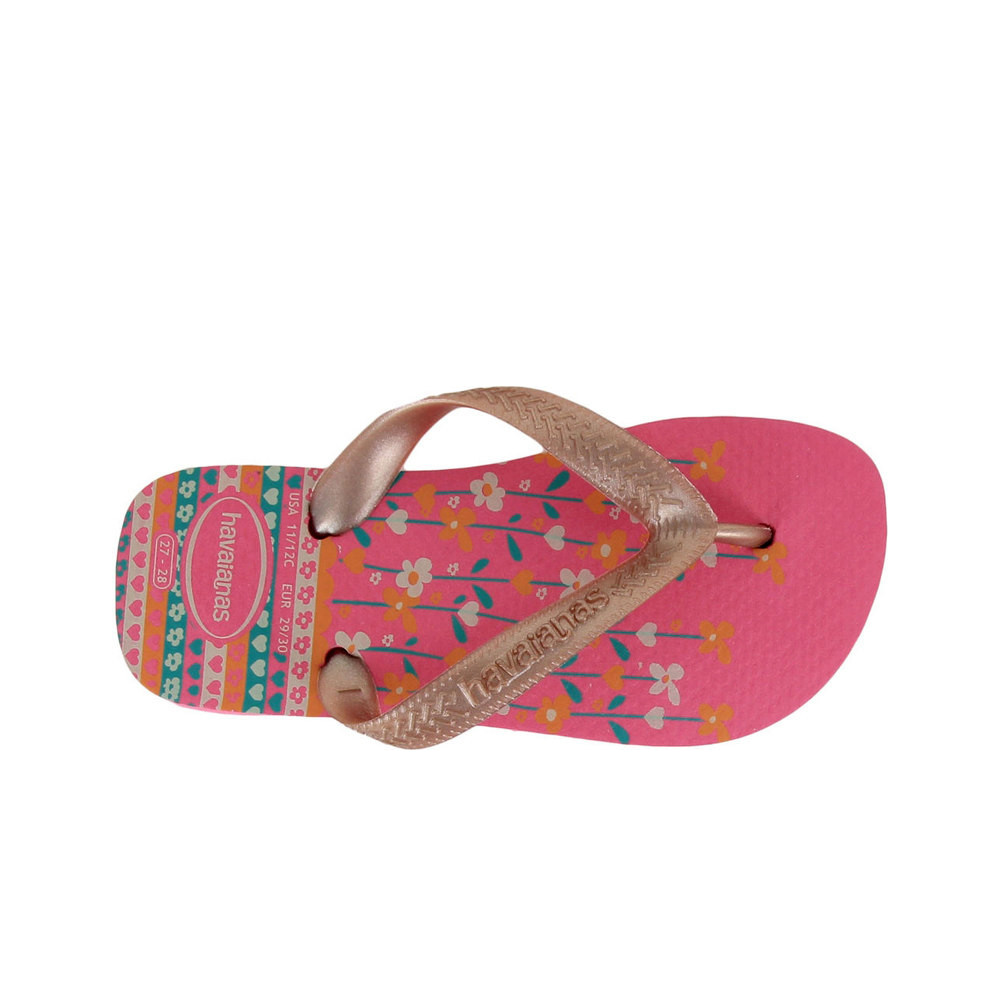 Havaianas chanclas niño HAV. KIDS FLORES vista superior