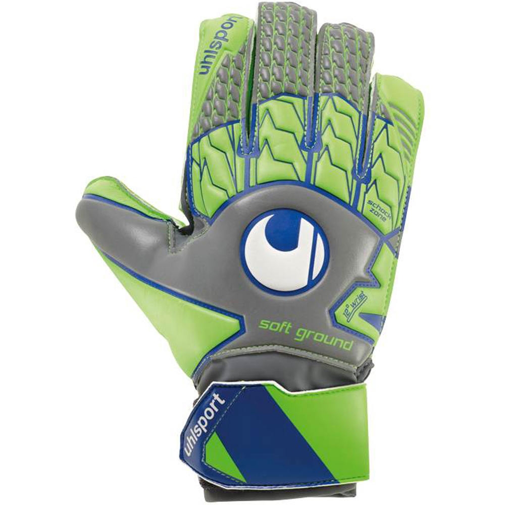 Uhlsport guantes portero TENSIONGREEN SOFT ADVANCED vista frontal