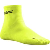 Mavic calcetines ciclismo Socks Cosmic Mid Sock Safety Yellow vista frontal