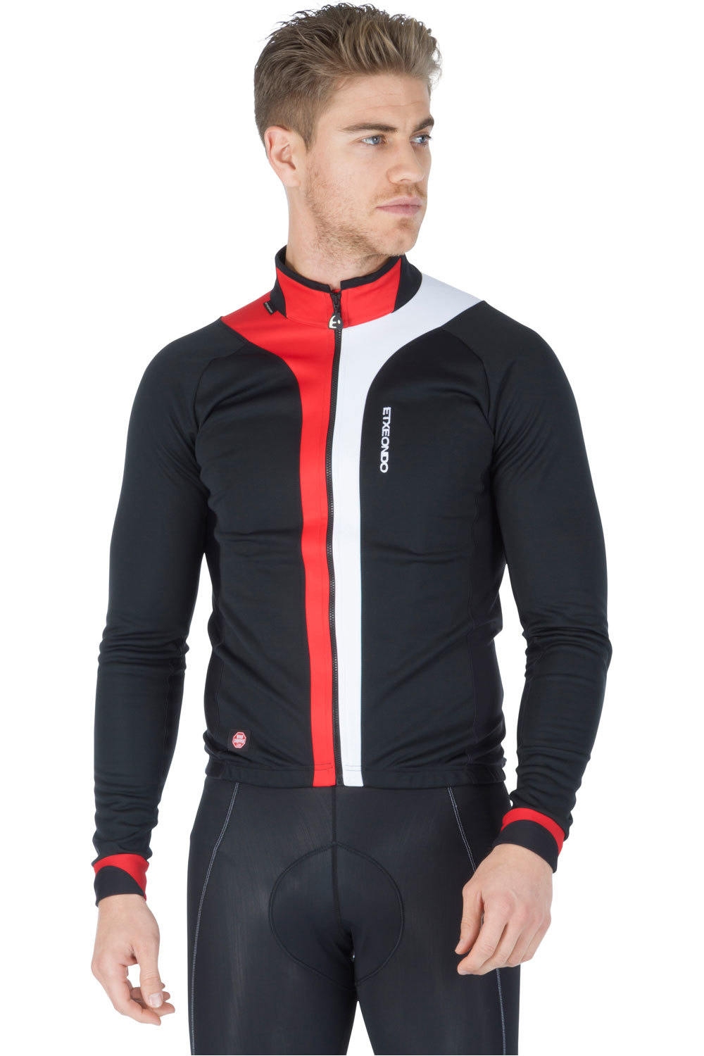 Etxeondo cortavientos ciclismo hombre CHAQUETA WS LAUKI performance ROJO vista frontal