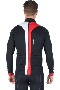 Etxeondo cortavientos ciclismo hombre CHAQUETA WS LAUKI performance ROJO vista trasera