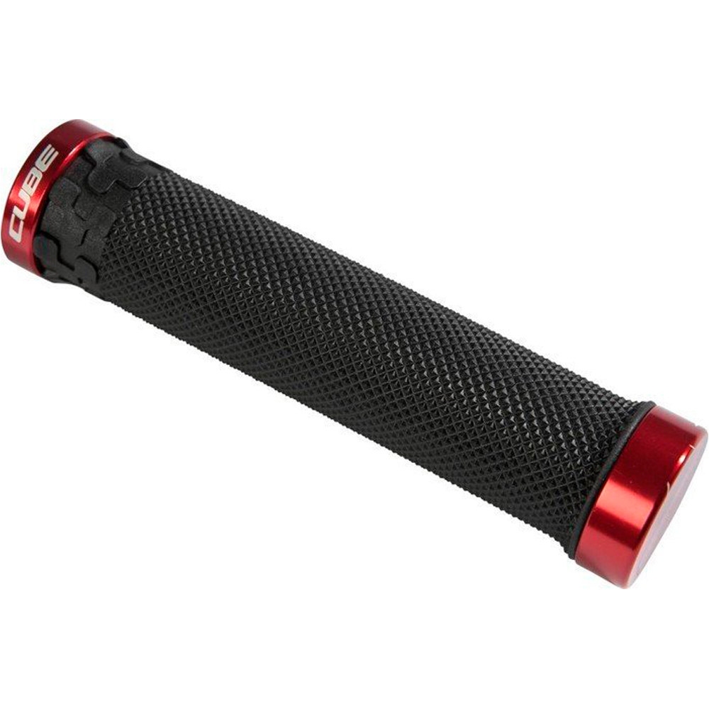 Cube puños manillar GRIPS FRITZZ BLACK N RED (11233) vista frontal