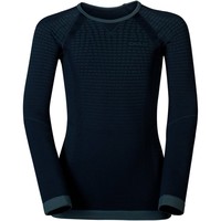 Odlo ropa térmica niño BL TOP Crew neck l/s PERFORMANCE WARM KI vista frontal