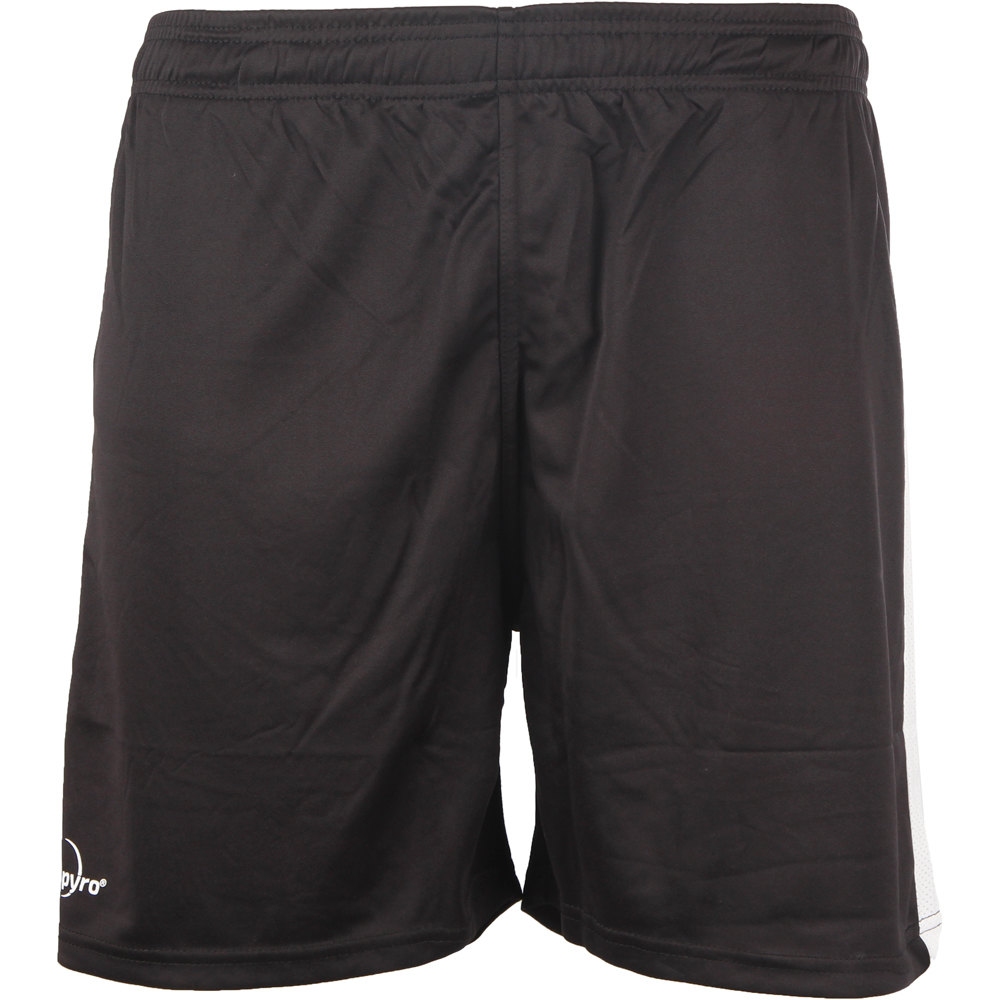 Spyro pantalones cortos futbol R-TRAINY BLACK/WHITE vista frontal