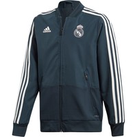 adidas sudadera entrenamiento fútbol niño R.MADRID 19 PRE JKT Y vista frontal