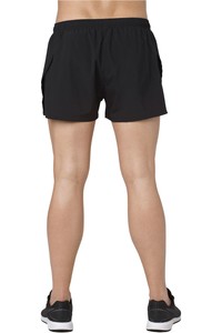 Asics pantaloneta técnica hombre SILVER SPLIT SHORT vista trasera