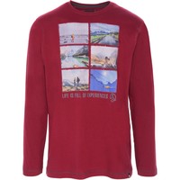 Ternua camiseta montaña manga larga hombre CAMISETA DREUN vista frontal