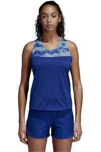 adidas camiseta técnica tirantes mujer ADIZERO TANK W vista frontal