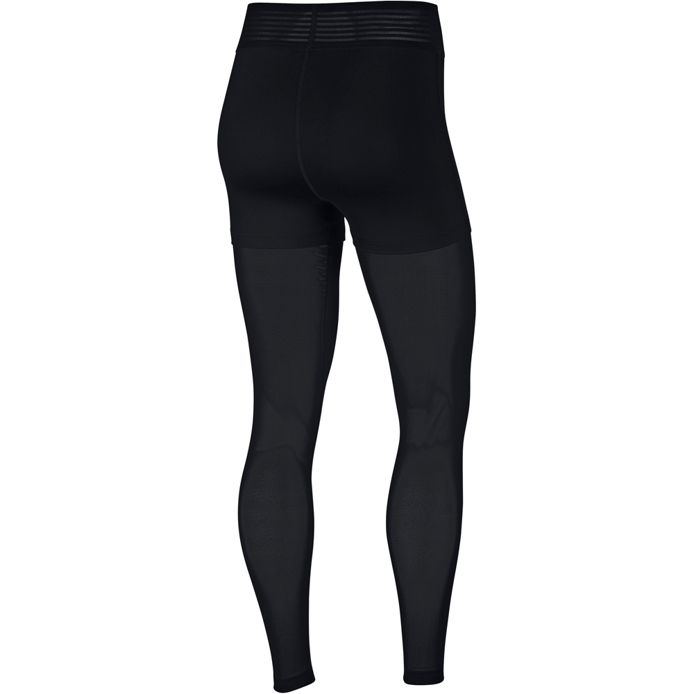 Nike pantalones y mallas largas fitness mujer W NP TGHT DELUXE MESH vista trasera