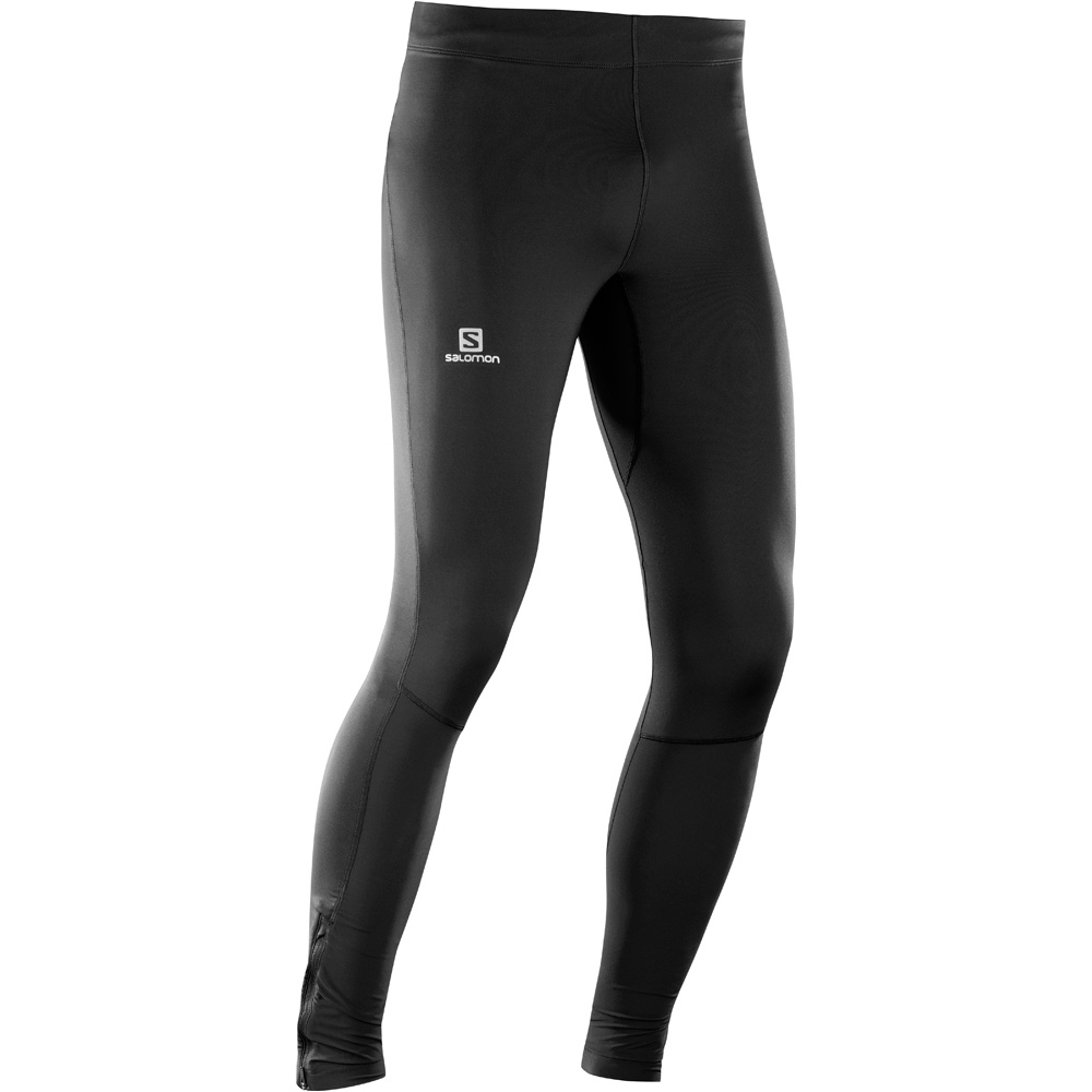 Salomon malla trail running larga hombre AGILE LONG TIGHT M vista detalle