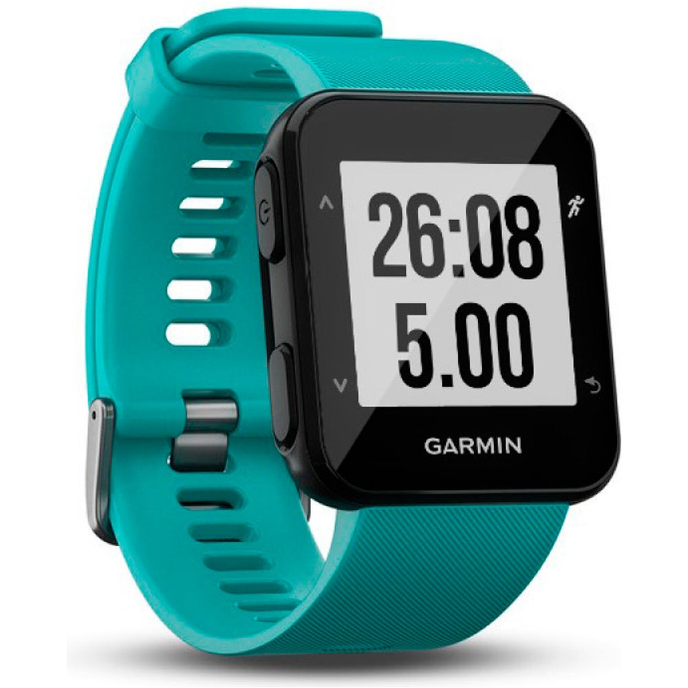 Garmin pulsómetros con gps FORERUNNER 30 Turquesa 02