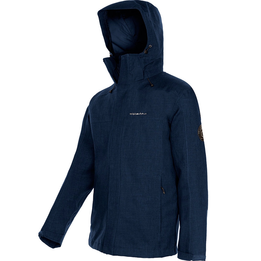 Yron completma chaqueta impermeable insulada hombre Azul (S)