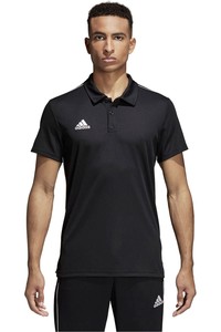 adidas camisetas fútbol manga corta CORE18 POLO vista frontal