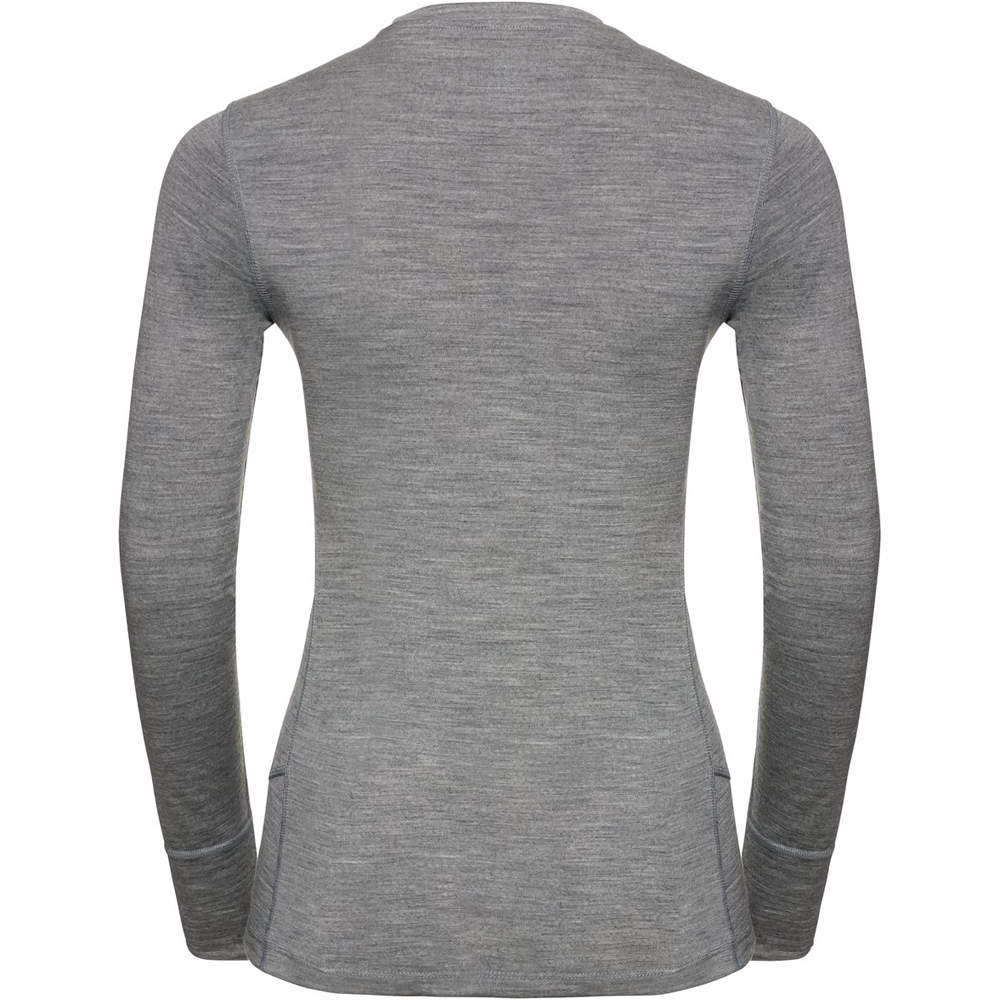 Odlo camiseta térmica manga larga mujer BL TOP Crew neck l/s MERINO 200 vista trasera