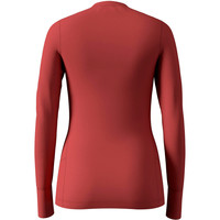 Odlo camiseta térmica manga larga mujer SUW TOP Crew neck l/s NATURAL 100% MERIN vista trasera