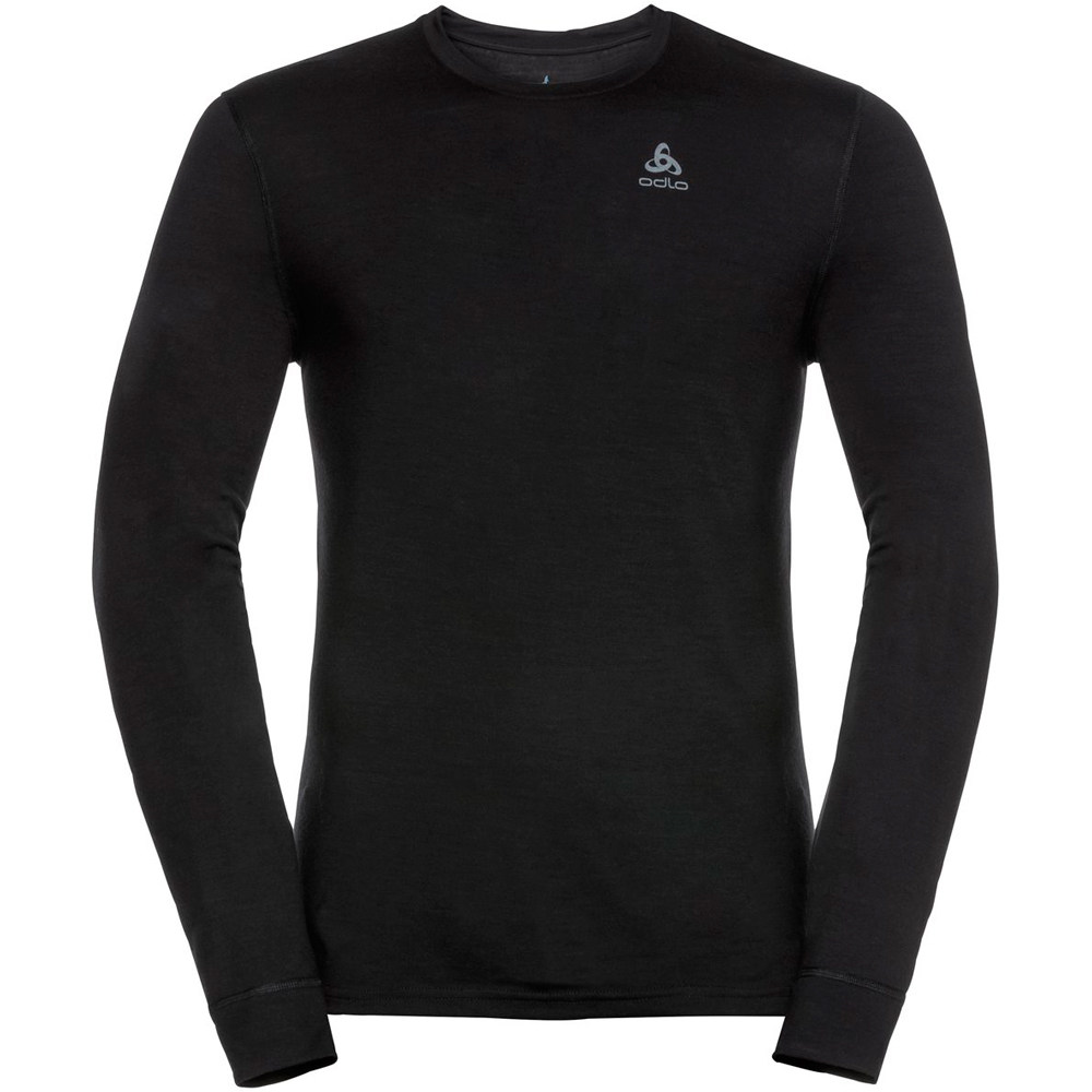 Odlo top crew neck l/s merino 200 camiseta térmica manga larga hombre