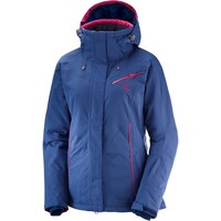 Salomon chaqueta esquí mujer FANTASY JKT W BLU vista frontal