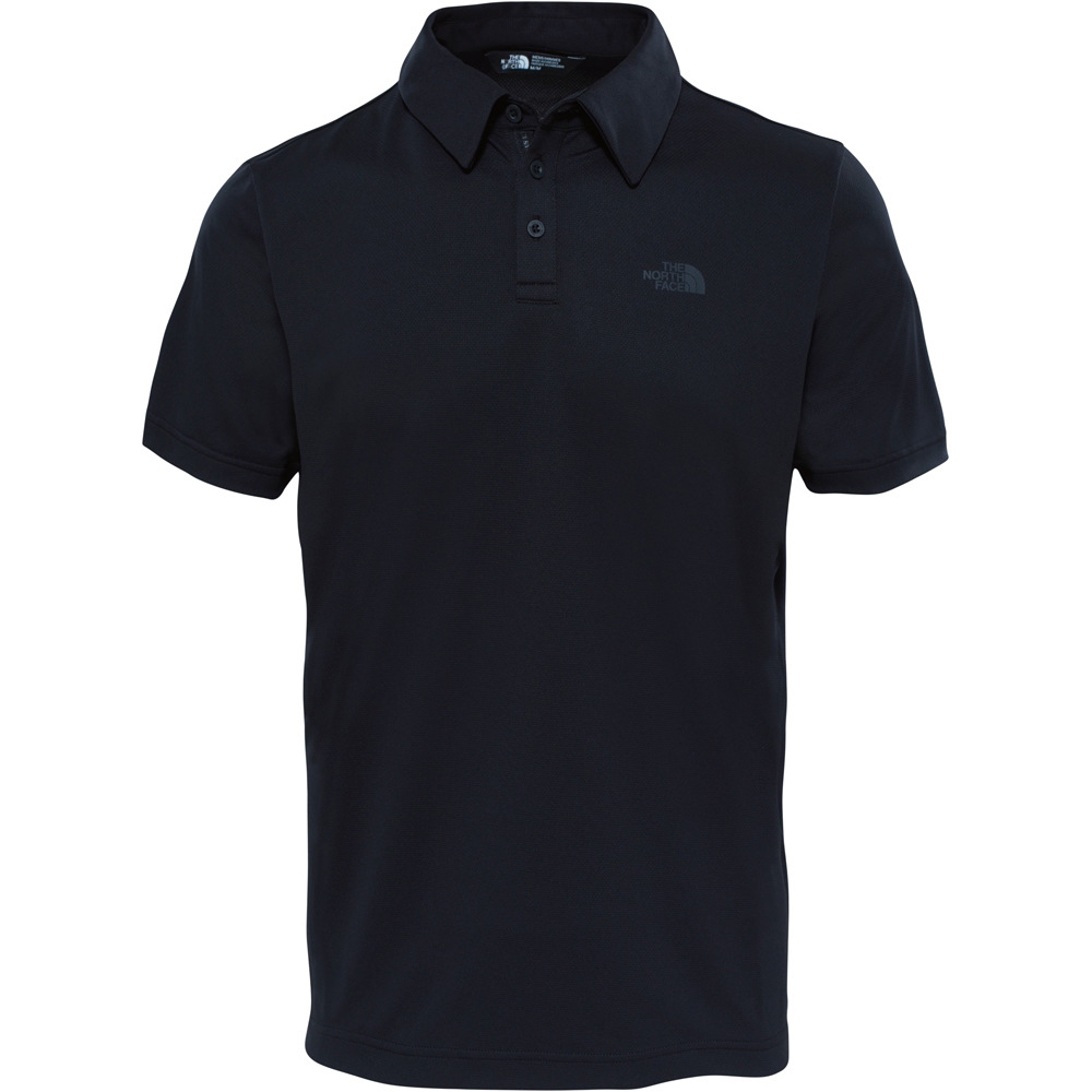 Tanken polo camiseta montaña manga corta hombre Negro (XXL)