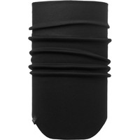 Buff tubular WINDPROOF NECKWARMER SOLID BLACK vista frontal