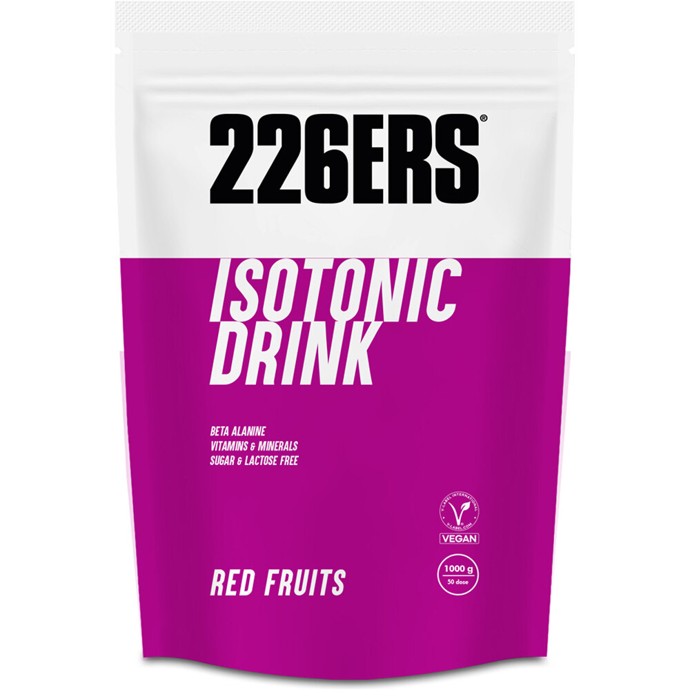 226ers hidratación ISOTONIC DRINK 1KG RED FRUITS vista frontal