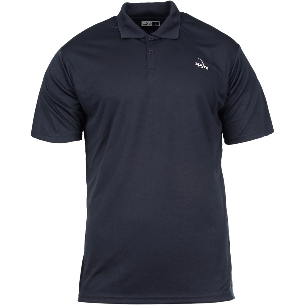 Spyro polo tenis manga corta hombre H-ALAHO NAVY vista frontal