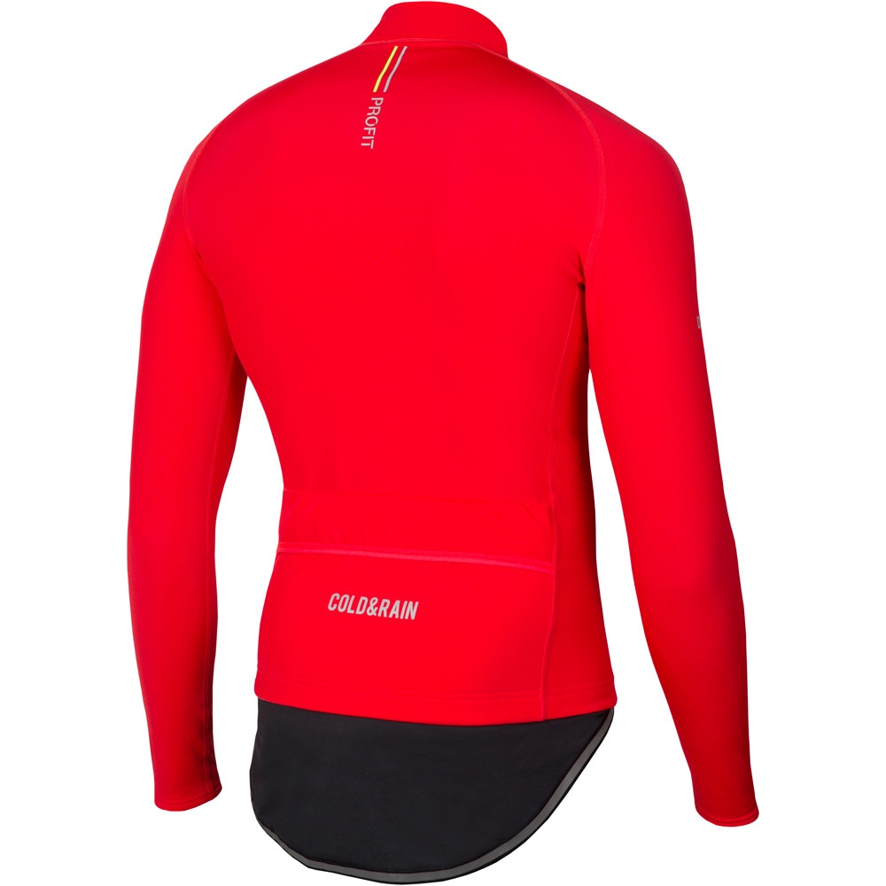 Spiuk cortavientos ciclismo hombre MAILLOT/L PROFIT COLD&RAIN HOMBRE ROJO vista trasera