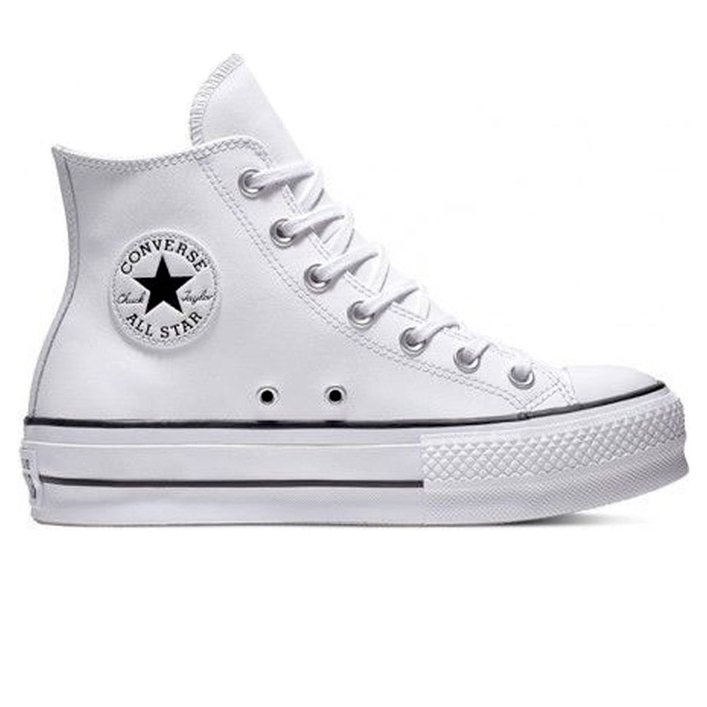 Chuck taylor all star lift zapatilla moda mujer Blanco (36)