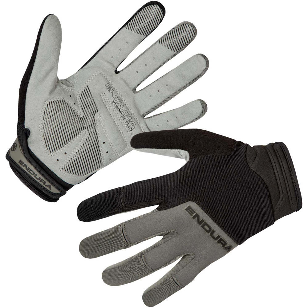 Hummvee plus ii gris negro guantes largos ciclismo Negro (L)