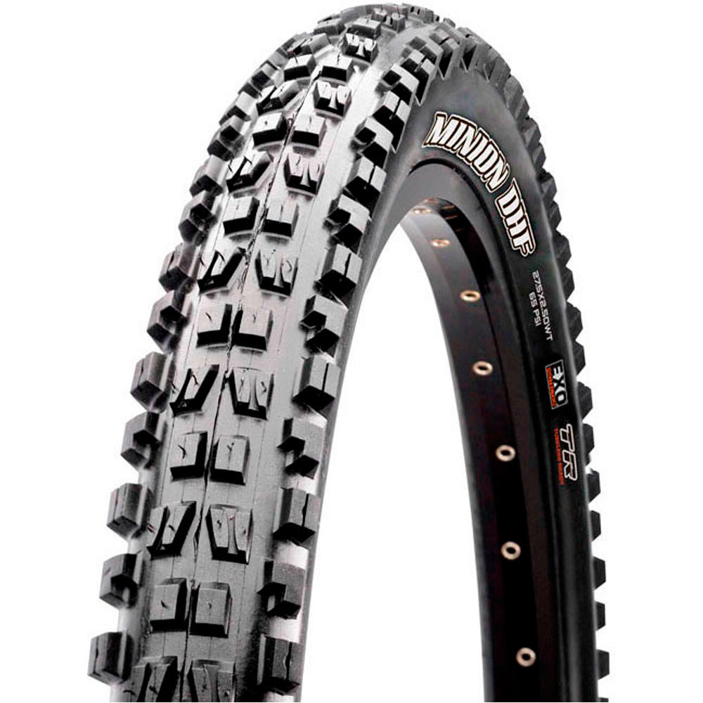 Maxxis cubiertas mtb MINION DHF 27.5X2.30 60 TPI FOLD EXO/TR vista frontal