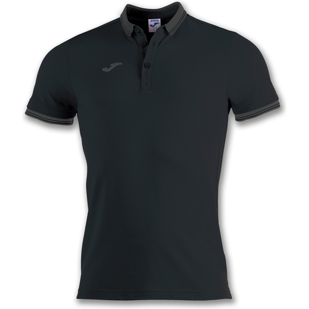 Joma polo tenis manga corta hombre POLO BALY II M/C NE vista frontal