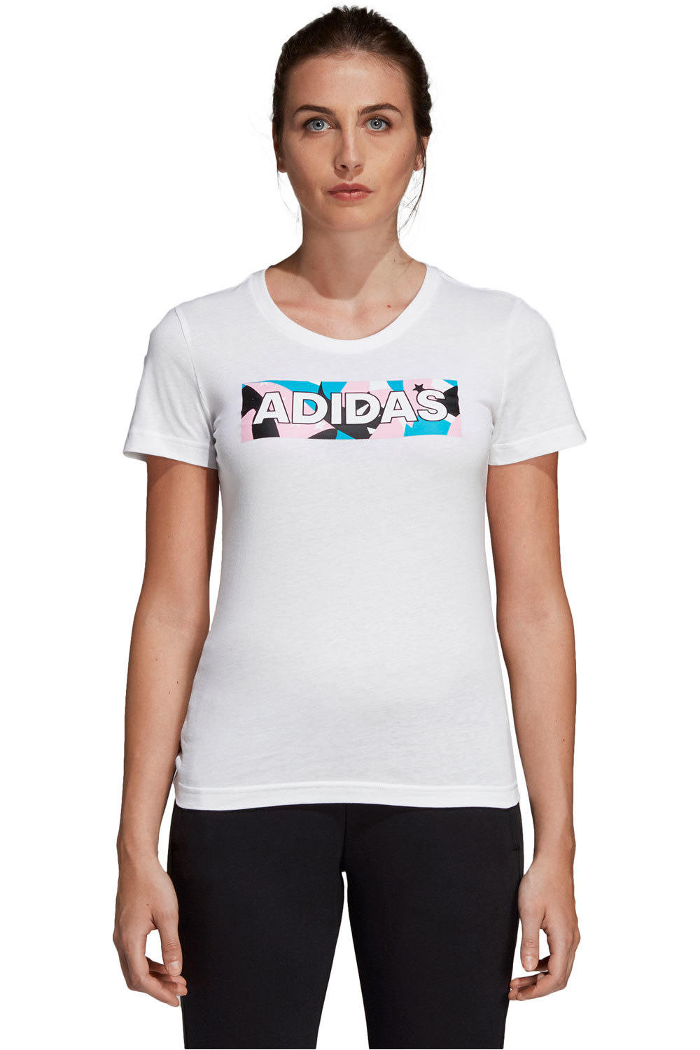 adidas camiseta manga corta mujer AOP Pack Tee II vista frontal