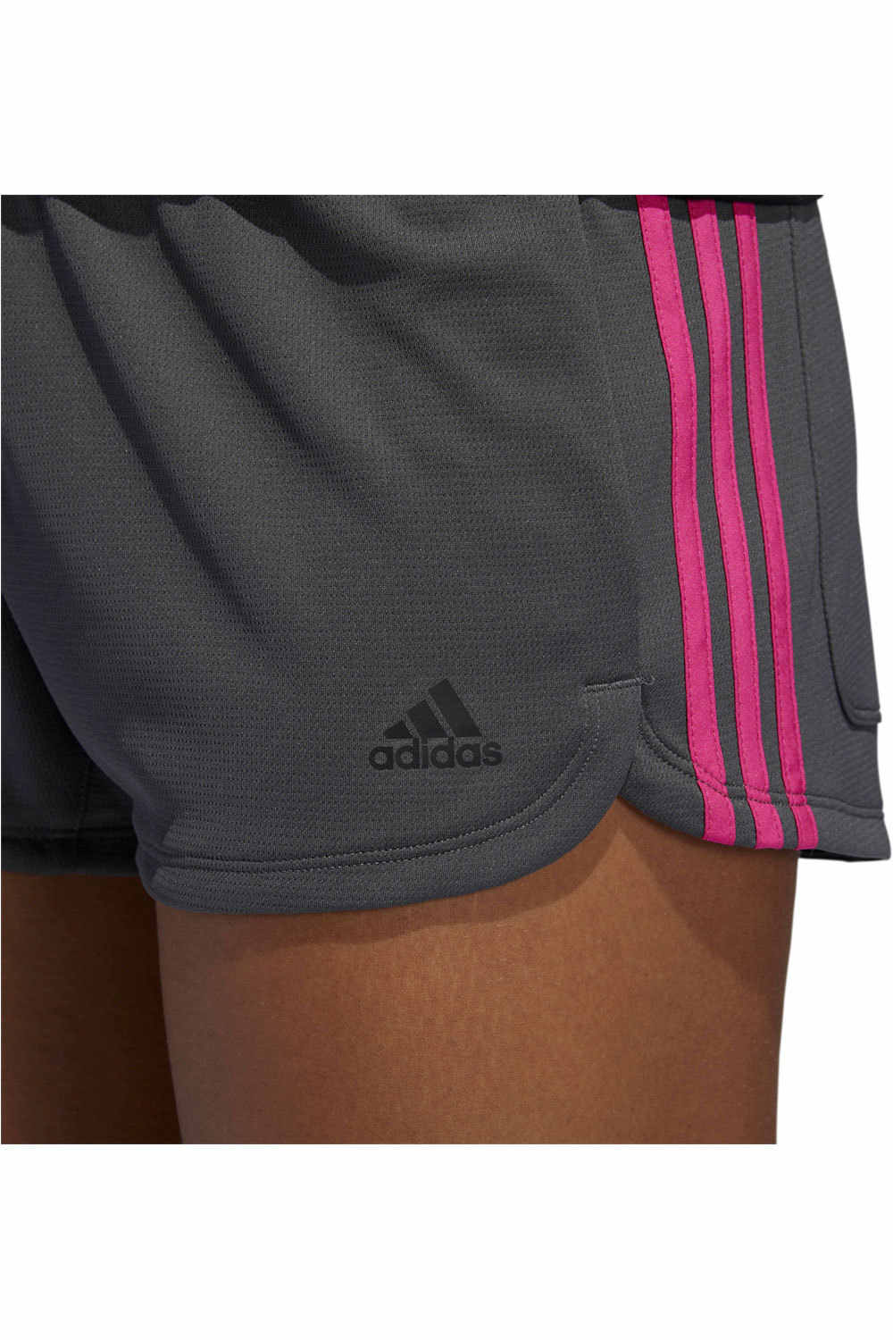 adidas pantalones y mallas cortas fitness mujer 3S KNIT SHORT vista detalle