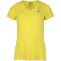 Asics camiseta entrenamiento manga corta mujer V-NECK SS TOP vista frontal